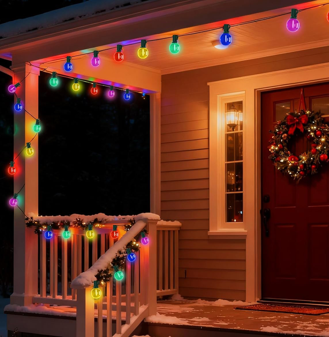 ip44 g40 color decoration string lights