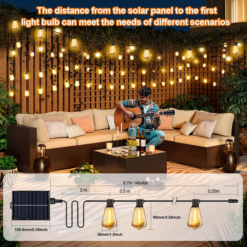 Solar String Lights ST38 - Zhongshan Yihong Lighting Co., Ltd.